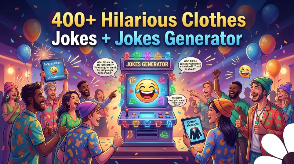 Clothes jokes with jokes generator