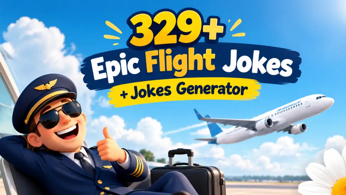 flight jokes with jokes generator