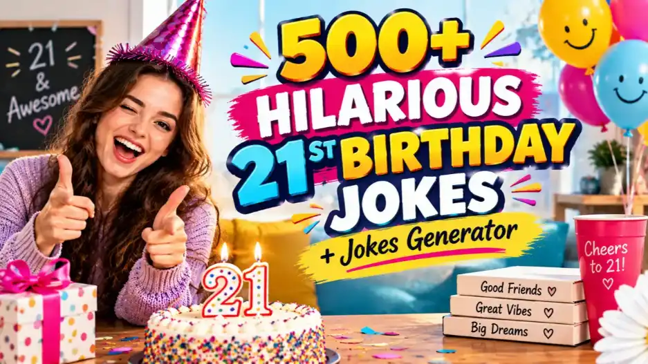 21St Birthday jokes with jokes generator