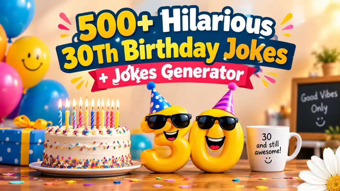 30th birthday with jokes generator