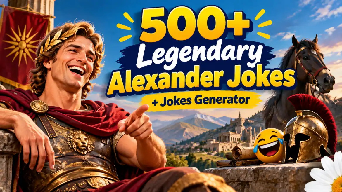 Legendary alexander jokes with jokes generator