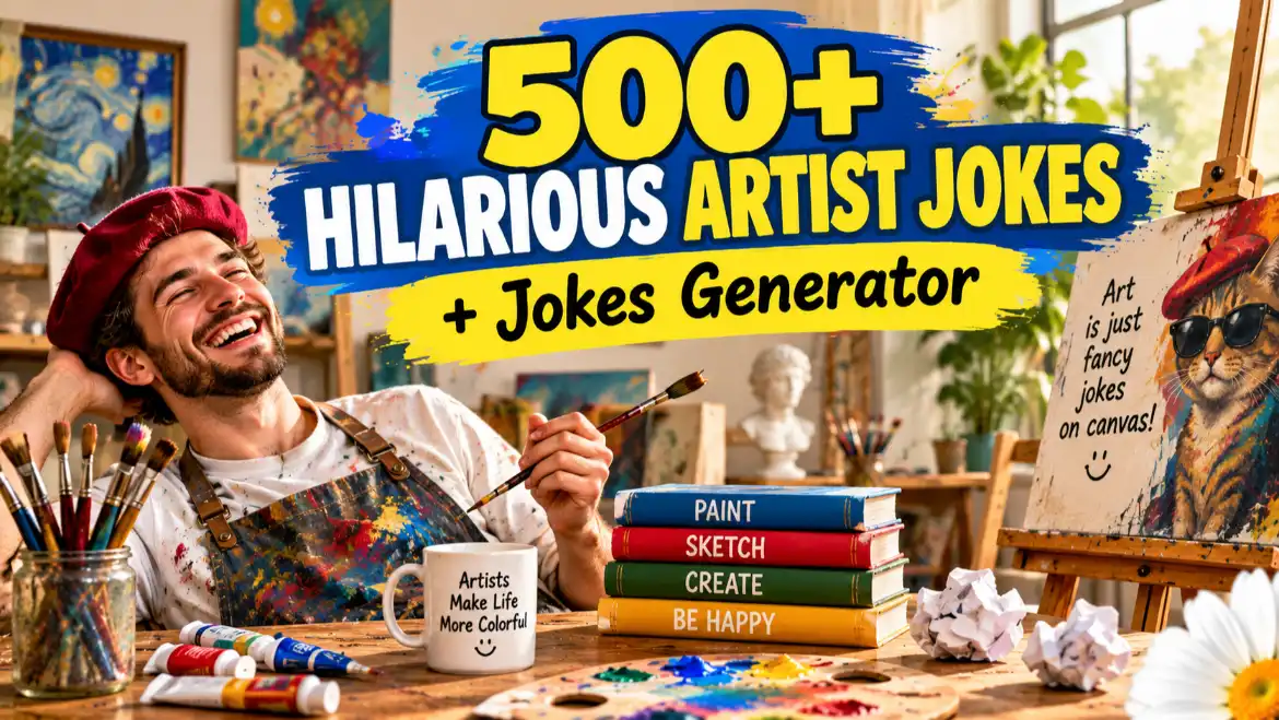 artist jokes with jokes generator