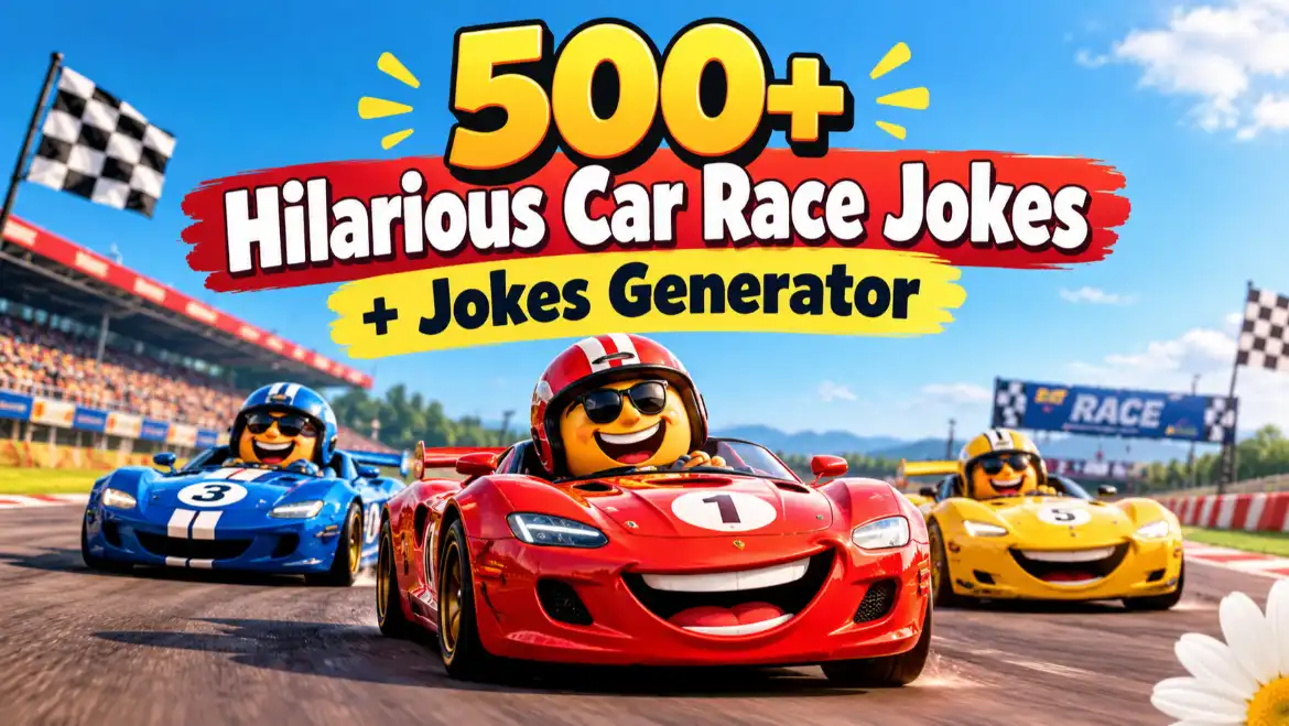car race jokes with jokes generator